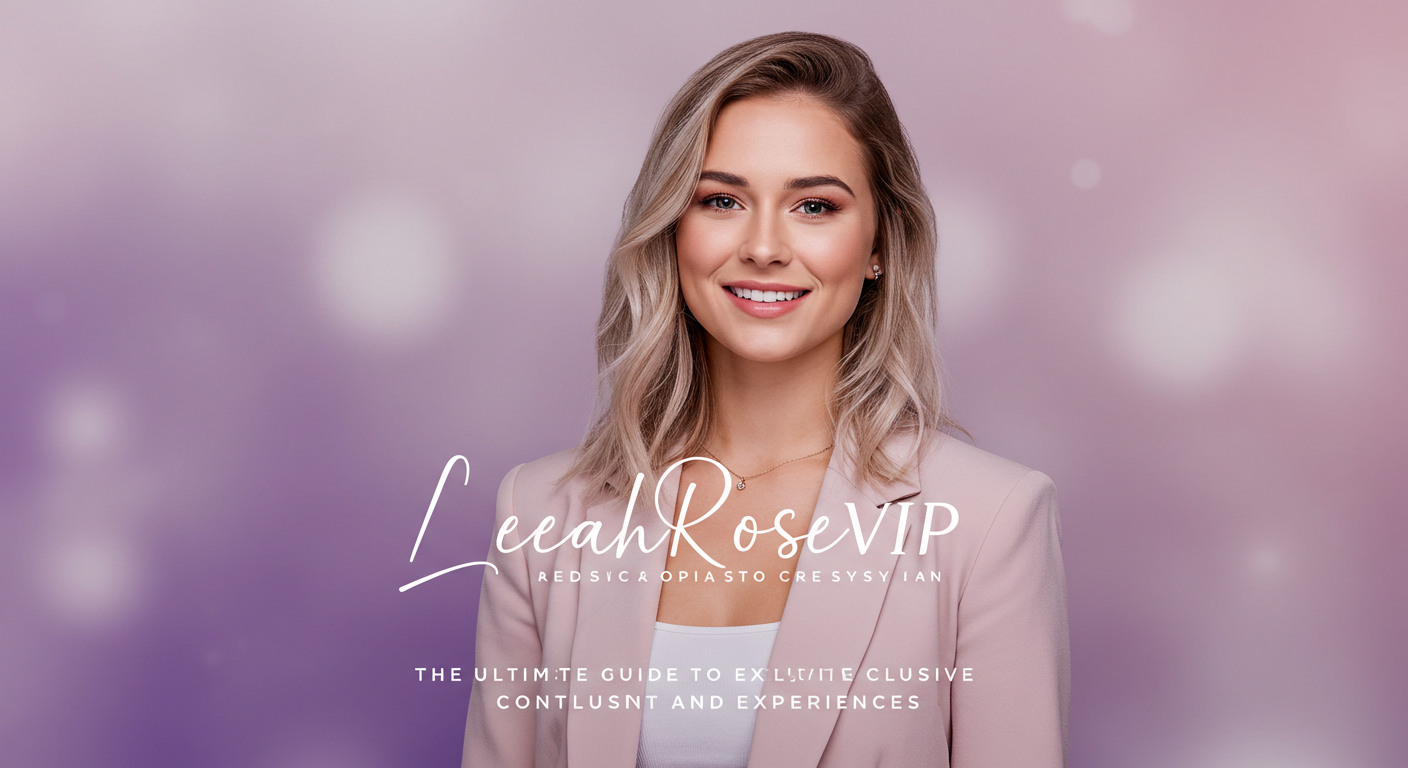 LeahRoseVIP: The Ultimate Guide to Exclusive Content and Experiences