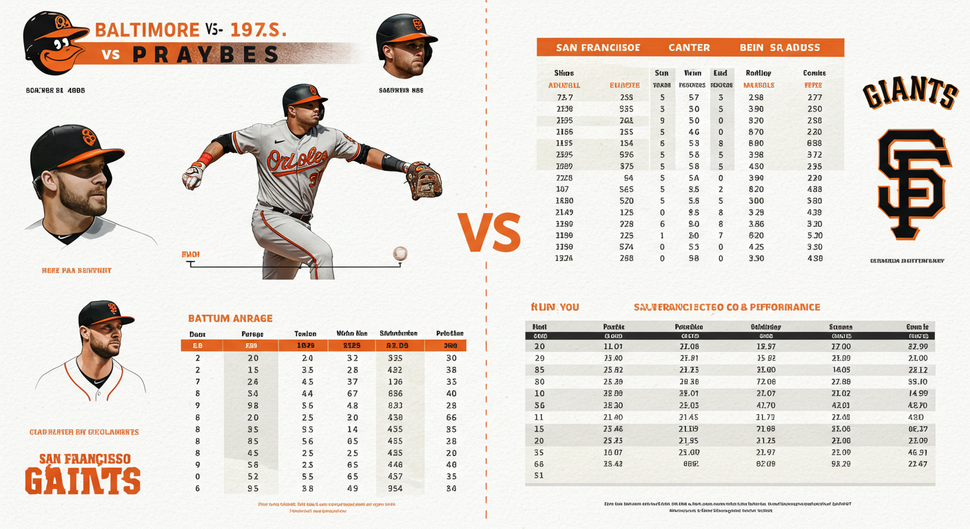 Baltimore Orioles vs San Francisco Giants Match Player Stats